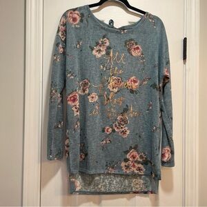 Disney Pink and Green Long Sleeve Top